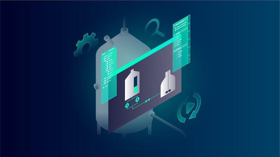 Graphic of SIMIT simulation software.