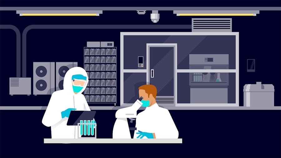 People working in the laboratory