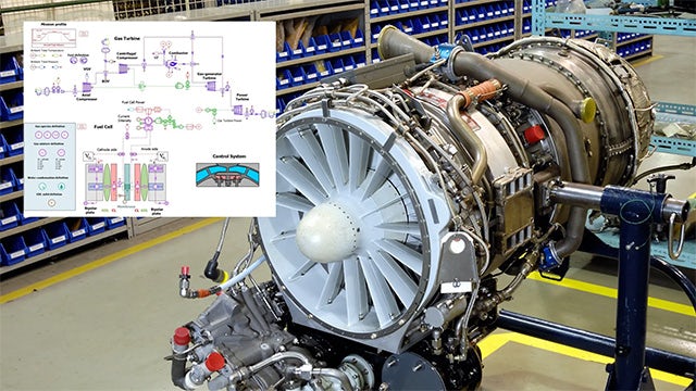 Jet engine and gas turbine system simulation