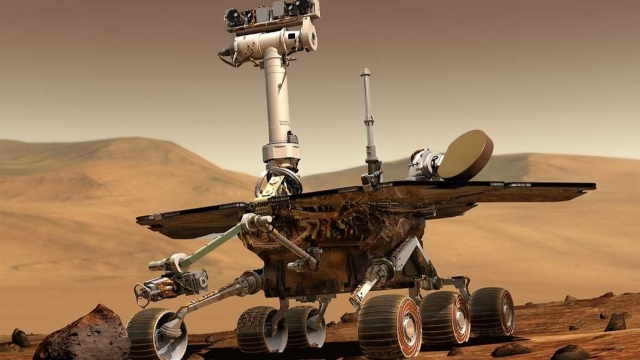 Mars rover on mars