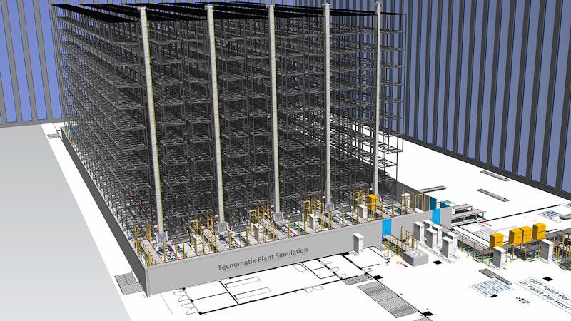Using a comprehensive digital twin to reduce high-bay warehouse commissioning time by 30 percent