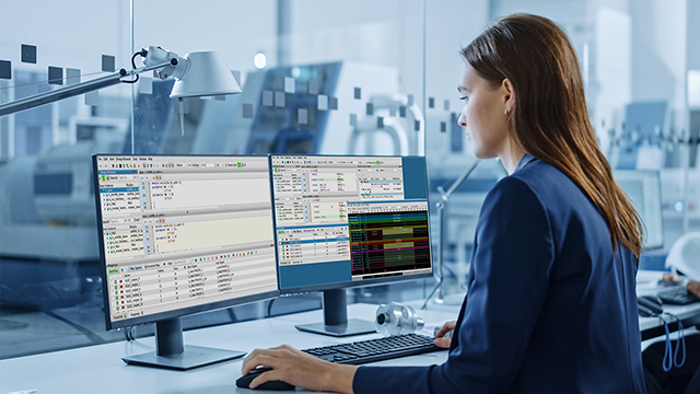 Engineer is using Questa Equivalent RTL on her desktop 