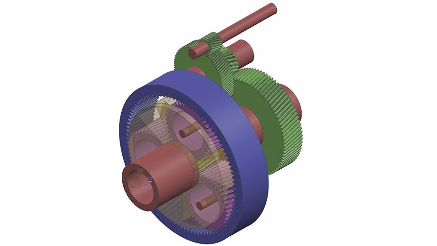 Quickly and accurately define the transmission layout in the Simcenter 3D Transmission Builder based on gear design specifications.