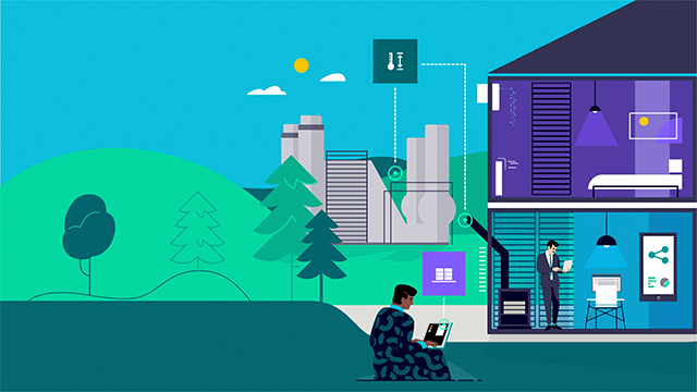 Infographies qui représentent un monde durable.