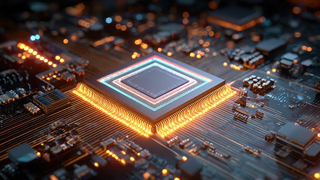 Cutting edge chip accelerator processor image