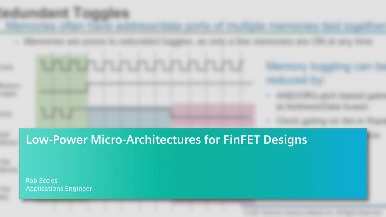 Low-Power Micro-Architectures for FinFET Designs