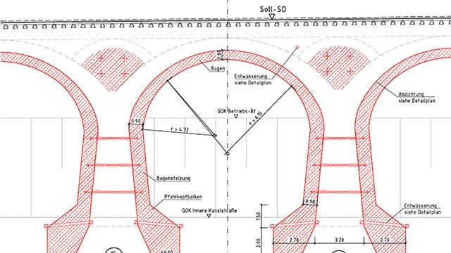 Original plan of the contractor. Copyright: DB Projektbau GmbH