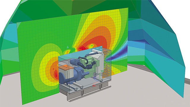 Accoustic study of an engine