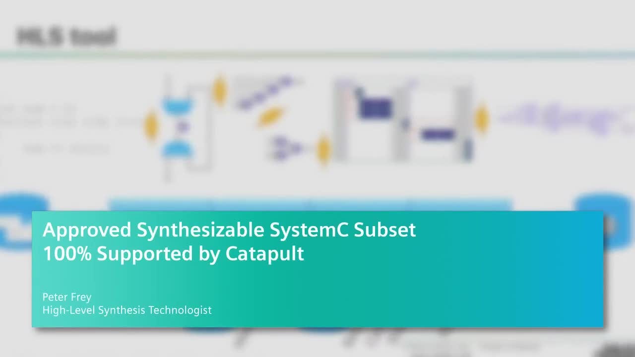 Approved Synthesizable SystemC Subset 100% Supported by Catapult