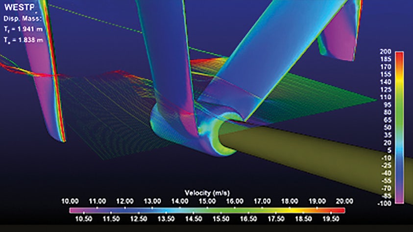 Figure 6: Comparison of the initial and final design of the wake-adapted V-strut.