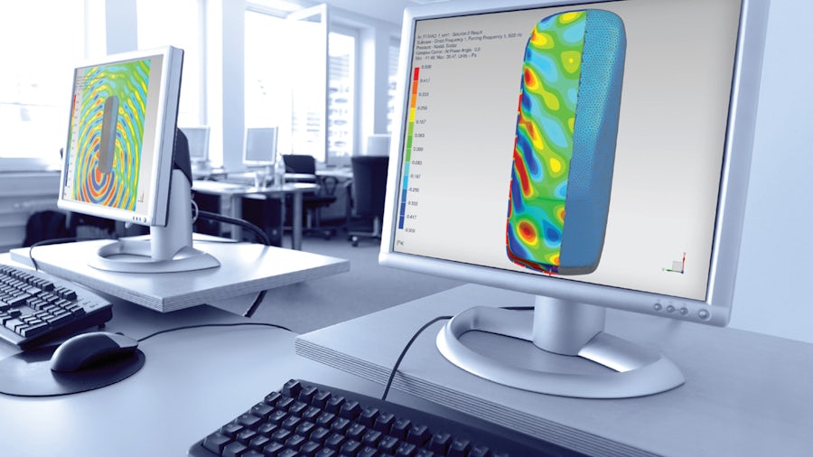 Computer with CAD software on it
