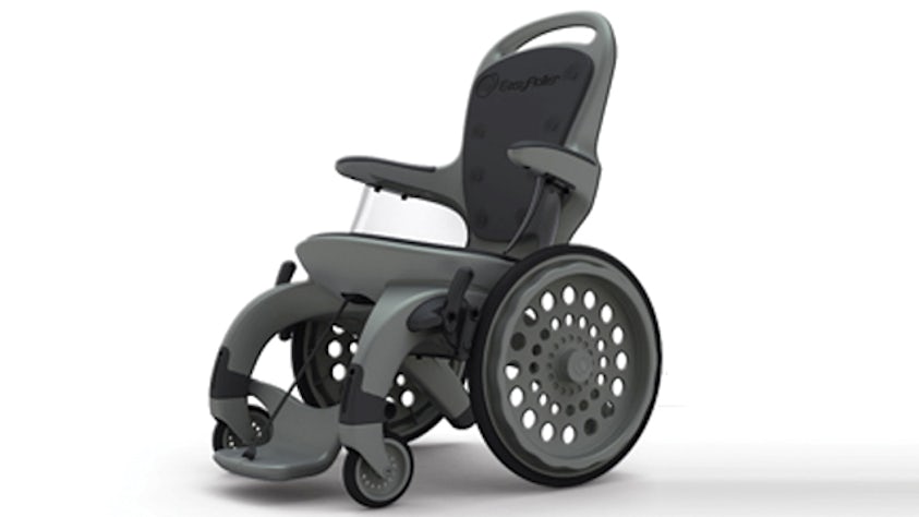 EASY ROLLER II, the first 100 percent universal designed plastic wheel chair – created for security applications at airports, MR scanning at hospitals and solving rust problems at swimming pools – was analyzed and optimized by IPM students using NX CAE (www.easyroller.no).