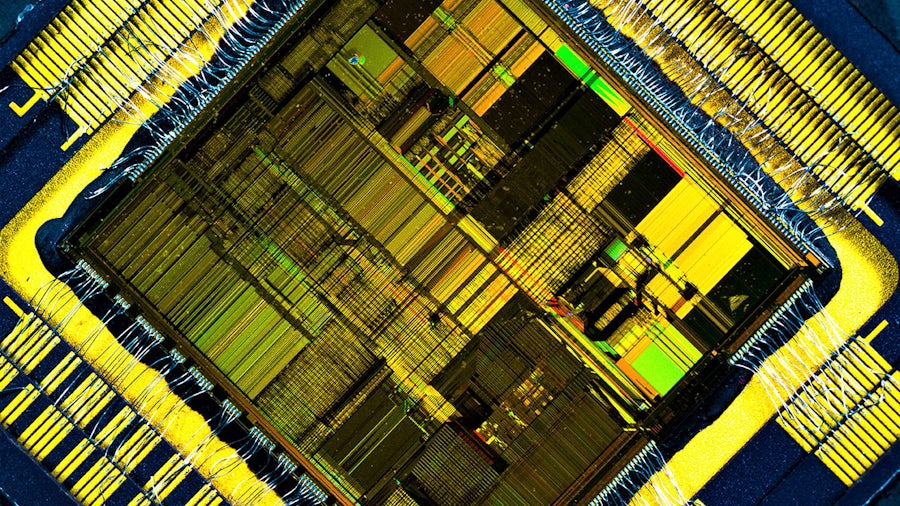 Die photo of complex SoC design die