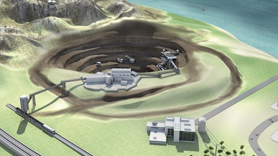 Simulation of complete mining environment, including mine and mineral processing plant