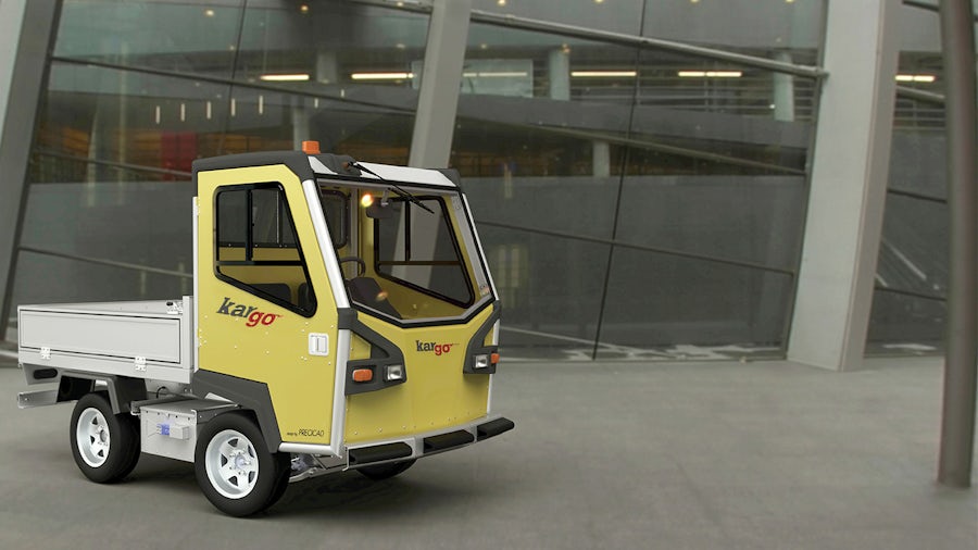 New aluminum, electric utility transport is green in more ways than one: half the weight with 60 percent fewer welds