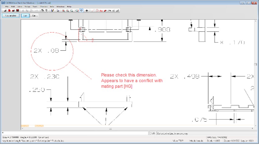 CADRA Viewcheck view and markup utility