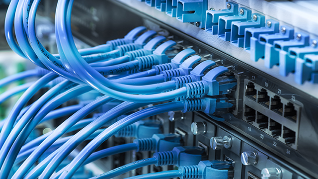 Multiple ethernet connections in a computer backplane.