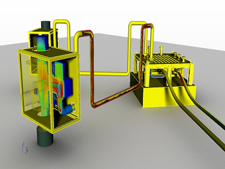 Subsea tree flow and thermal simulation for performance modelling