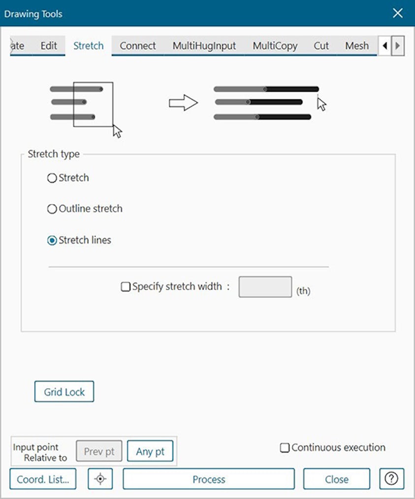 Screenshot of drawing tools menu