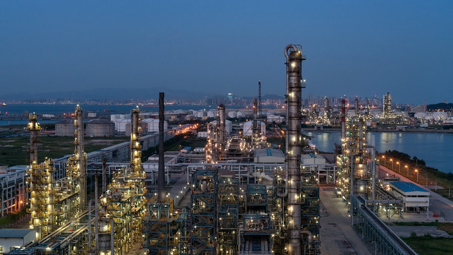 Chemical plant leveraging advanced analytical tools and intelligent search strategies to drive efficiency while meeting sustainability targets.
