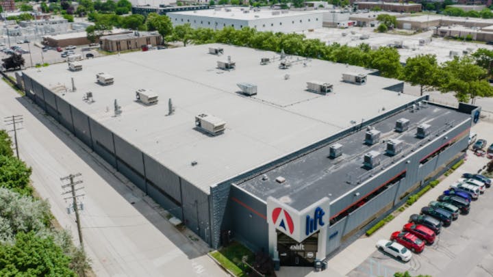 Teamcenter to Takt Time Digital Thread Workshop aerial of lift building