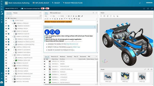 Screen capture of Teamcenter Assembly Planner