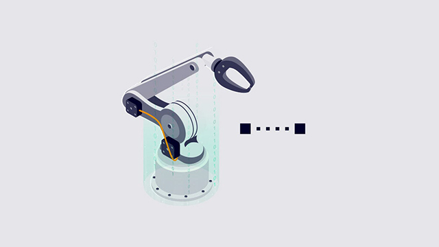 Illustration of a robot arm.