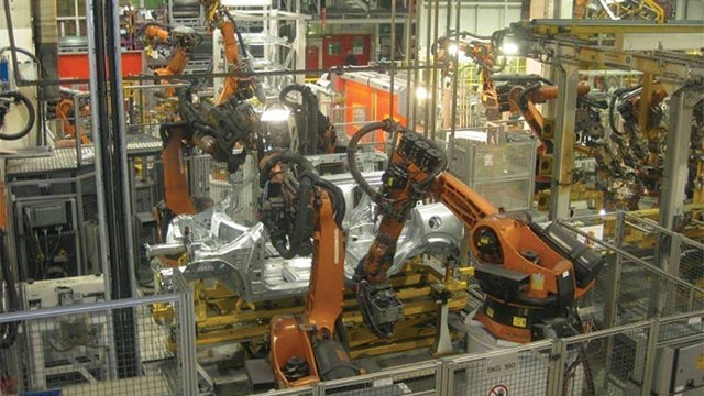 The bodyshell line includes approximately 180 robots.