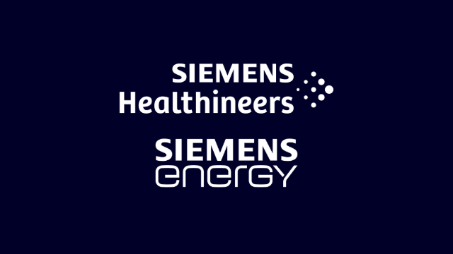 Siemens Healthineers and Siemens Energy logo.