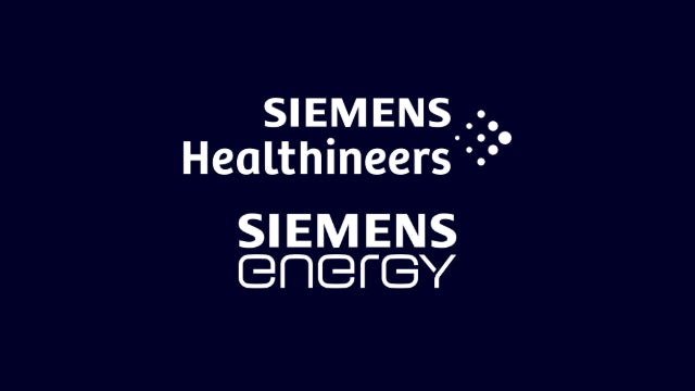Siemens Healthineers and Siemens Energy logo.