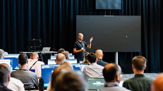 Attendees in a session at Realize LIVE Europe.