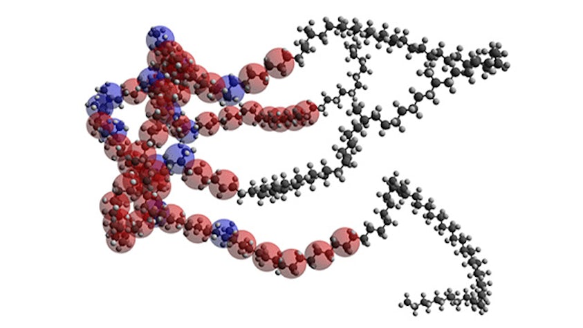 Polymerdarstellung aus der Simcenter Culgi-Software.