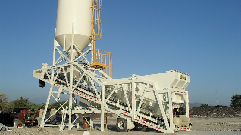 Designing entire concrete production plants for shipment inside a standard container, company expands into new markets