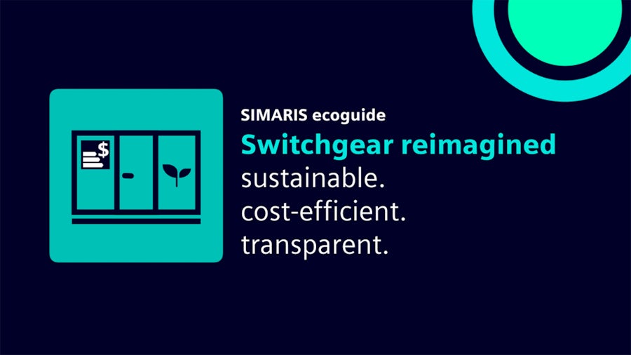 Simaris ecoguide. Switchgear reimagined. Sustainable. Cost-efficient. Transparent.