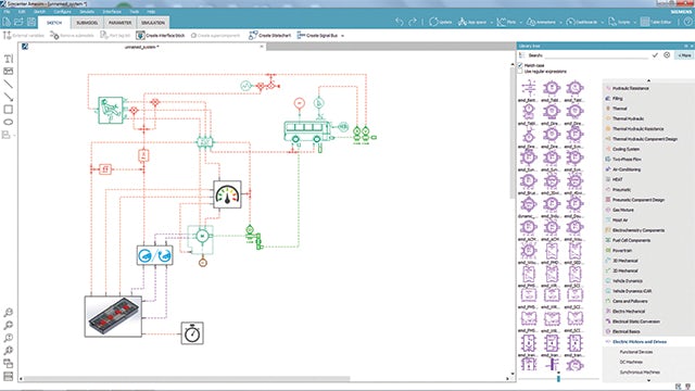 Simcenter Amesim 车辆模型。