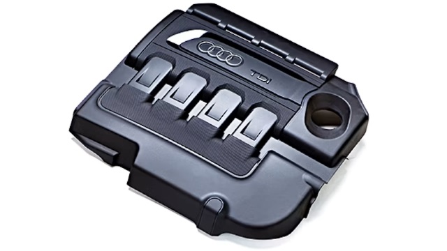 Audi vehicle component made from plastic injection molding