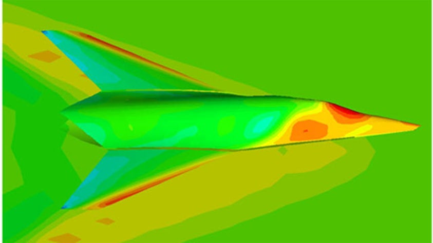 Berechnung der Fluglasten auf einer Flugzeugzelle in der Software Simcenter Zona