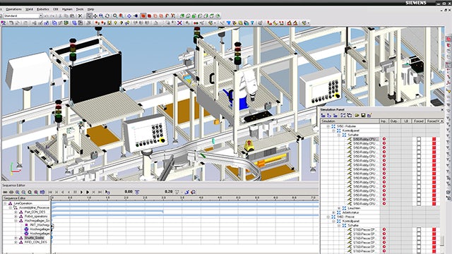 Darmstadt University of Applied Sciences students used Tecnomatix Process Simulate to create a digital twin of the smart factory for virtual commissioning