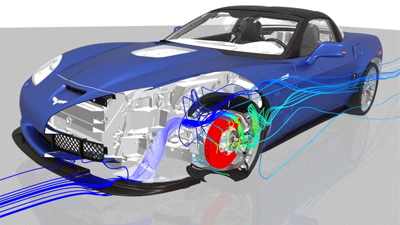 CFDシミュレーションを使用してブレーキの冷却設計を最適化