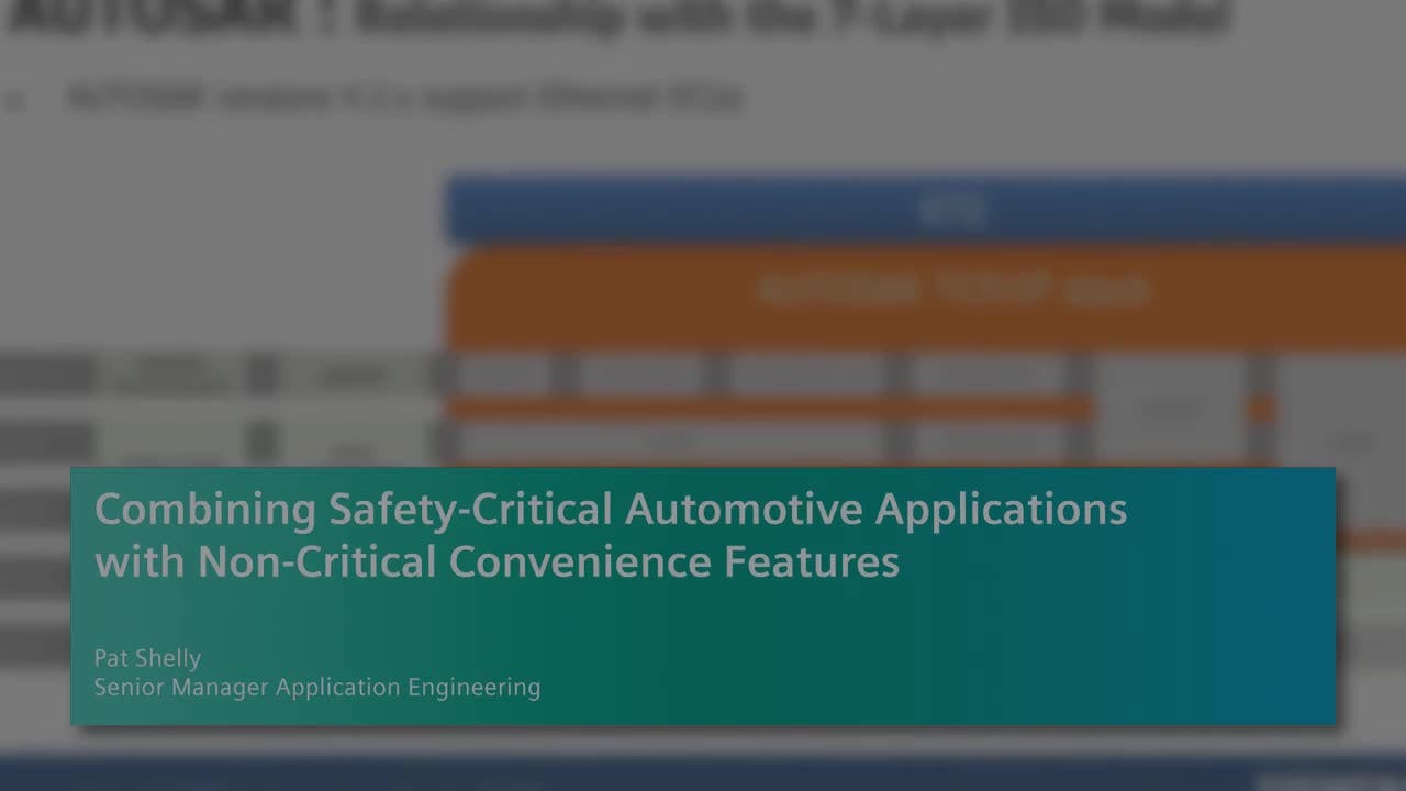 Combining Safety-Critical Automotive Applications with Non-Critical Convenience Features
