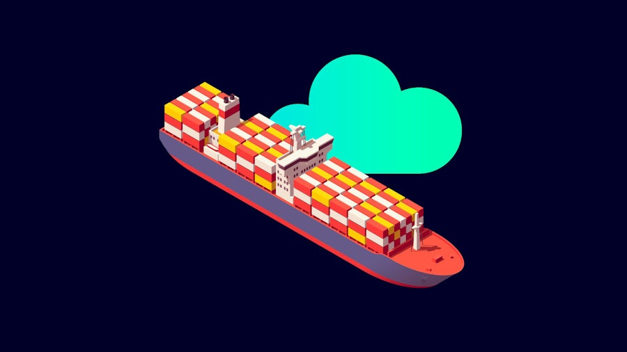 ILLUSTRATION OF A CARGO SHIP