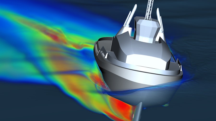 Boosting safety and profitability using CFD for escort tugboat certification 