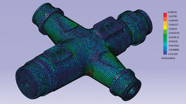 Durability hot spots were identified for those locations facing stress variations that met or exceeded material-specific endurance limits.