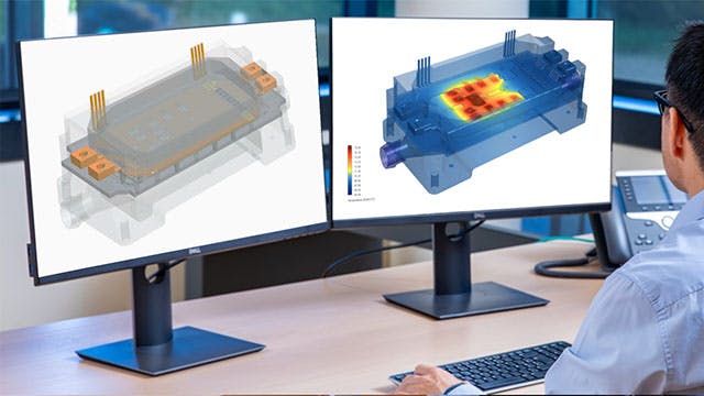 Multiphysics design optimization of a power module cooling solution