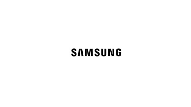 Samsung logo.