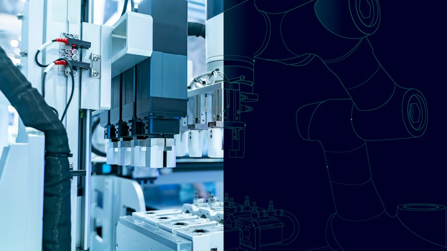 Medical device production line with digital twin technology