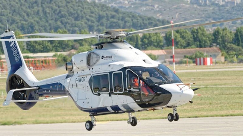 Airbus Helicopters H160 prototype in flight testing.