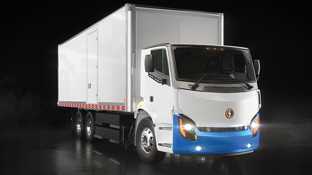 All-electric Urban Class 8 truck.