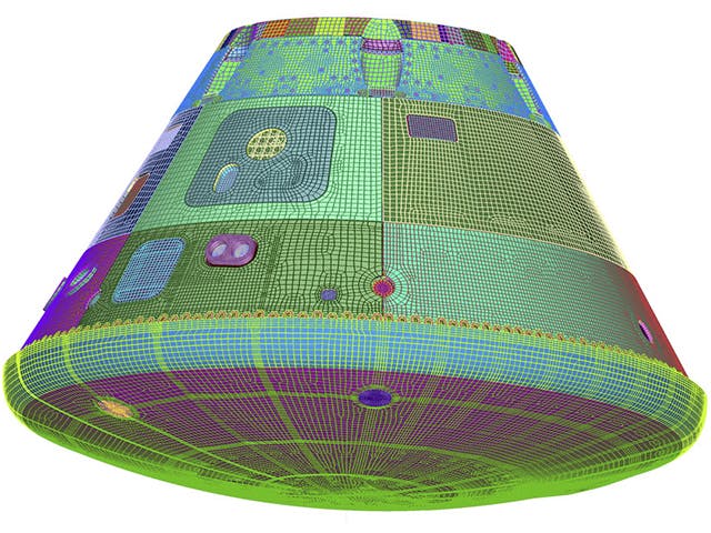 Simcenter Femap software visuals: It's an advanced finite element pre-postprocessor for creating, editing and inspecting FE meshes of complex products or systems.