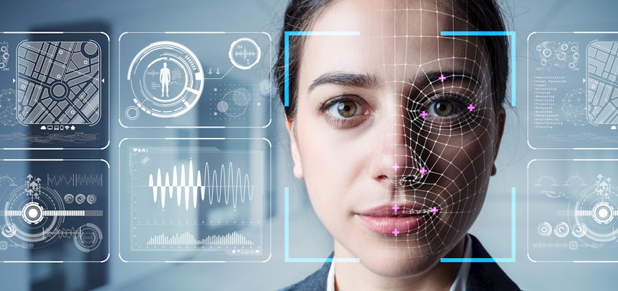 Facial recognition image